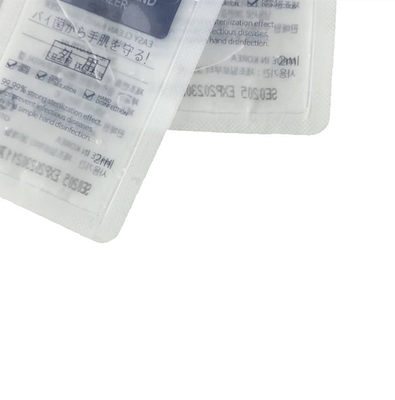 2ML 3ML 5ML লিকুইড Sachet প্যাকেজিং ডিসপোজেবল 75% অ্যালকোহল জেল প্যাকেজিং Sachet
