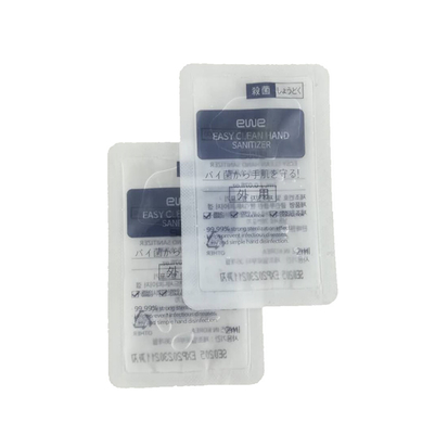 2ML 3ML 5ML লিকুইড Sachet প্যাকেজিং ডিসপোজেবল 75% অ্যালকোহল জেল প্যাকেজিং Sachet